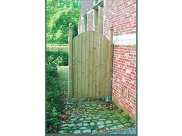 17721 DEUR GEBOGEN TAND/GROEF H 1.80 M X B 1.00 M   aans