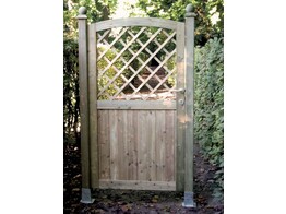 17733 DEUR TRELLIS GEBOGEN H  1.80 M X B  1.00 M   aansl