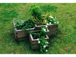 50293 SQUARE BLOEMBAK H 28 CM X 40 CM X 40 CM