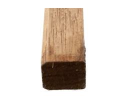 meranti/rood hout slaglat 22 x 22 x 2750mm